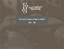 Tablet Screenshot of fourfathersbrewing.com